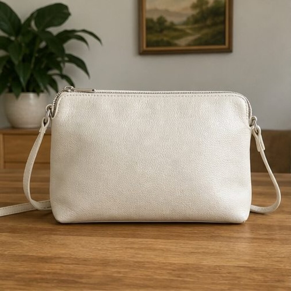 Stone Quilted Crossbody Bag